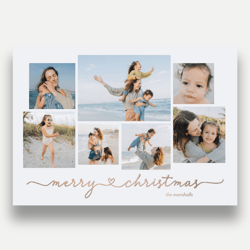 Script Joy Holiday Card