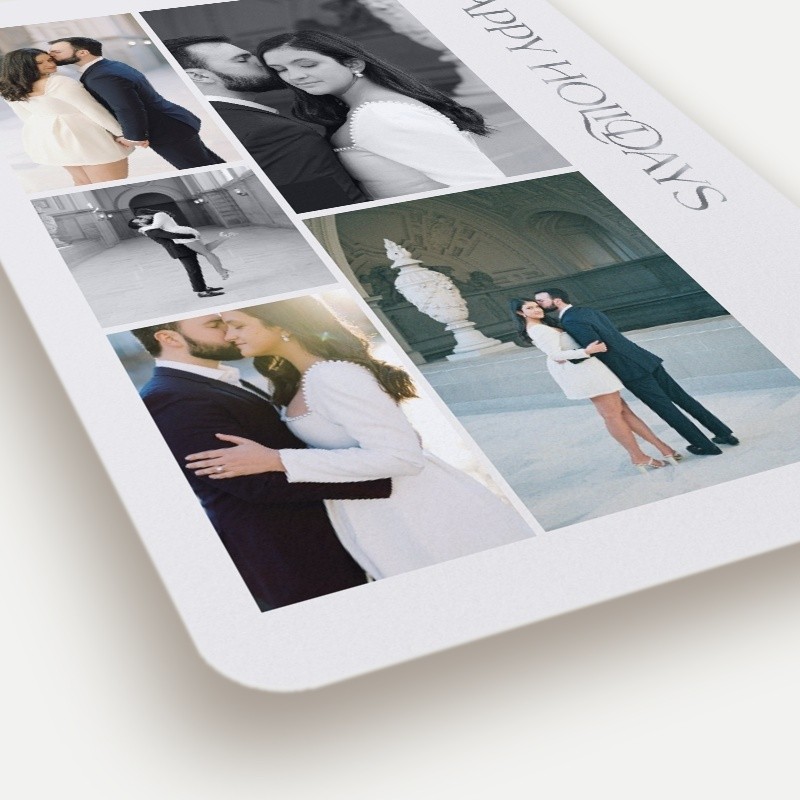 Vertical Swash Holiday Card