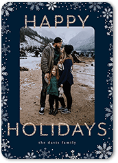 Glitter Snowflake Border