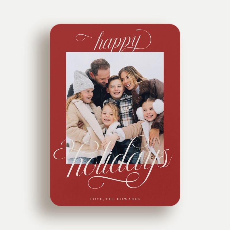 Classic Letters Holiday Card