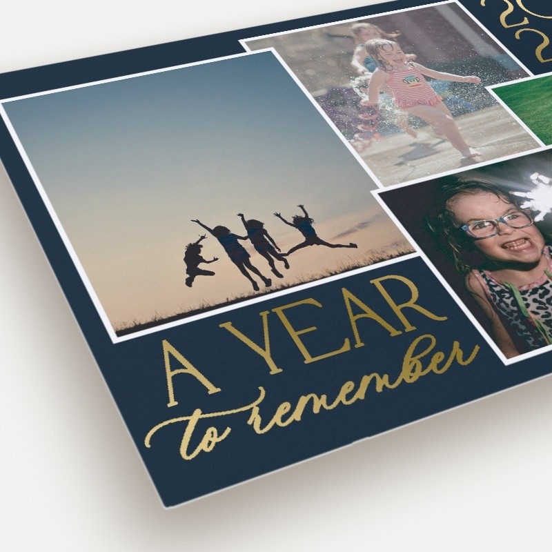 Golden Reflections New Year's Card