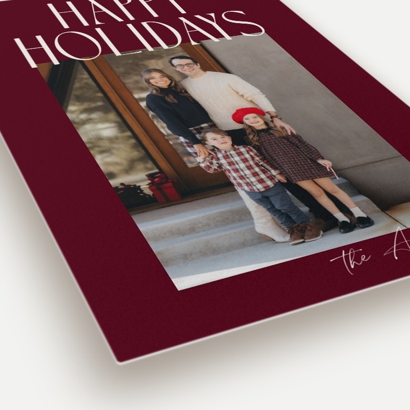 Magazine Cover Holiday Card