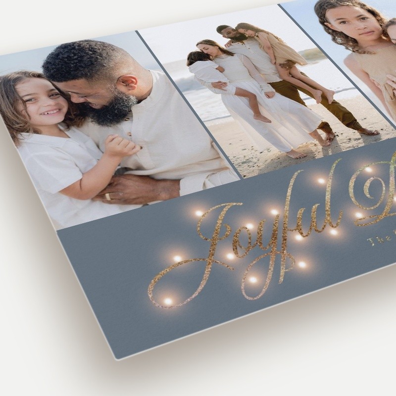 Glowing Flourish Holiday Card