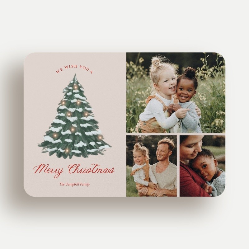 Snowy Pine Holiday Card