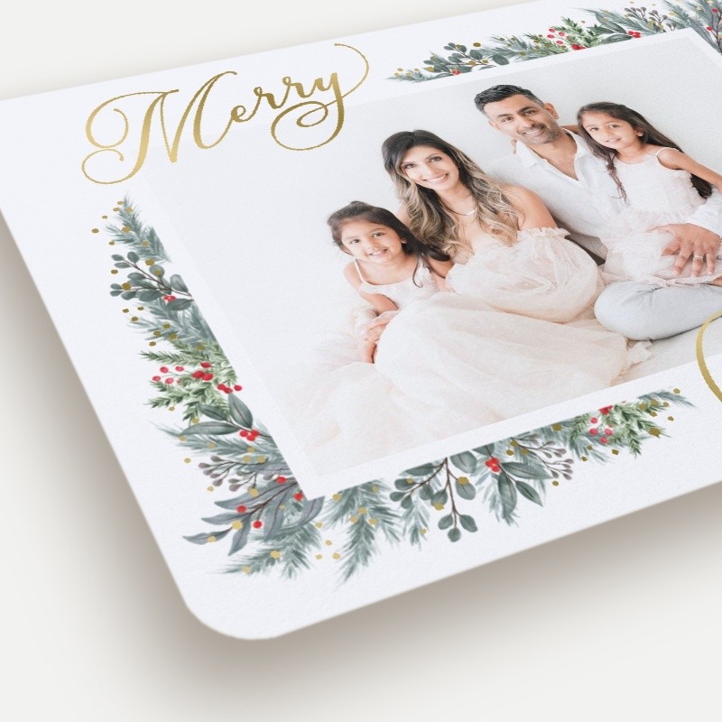 Wrapped Botanicals Holiday Card