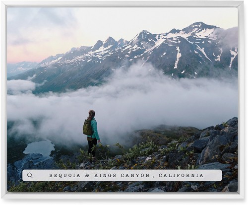 Travel Banner 16x20 White  Metal Print