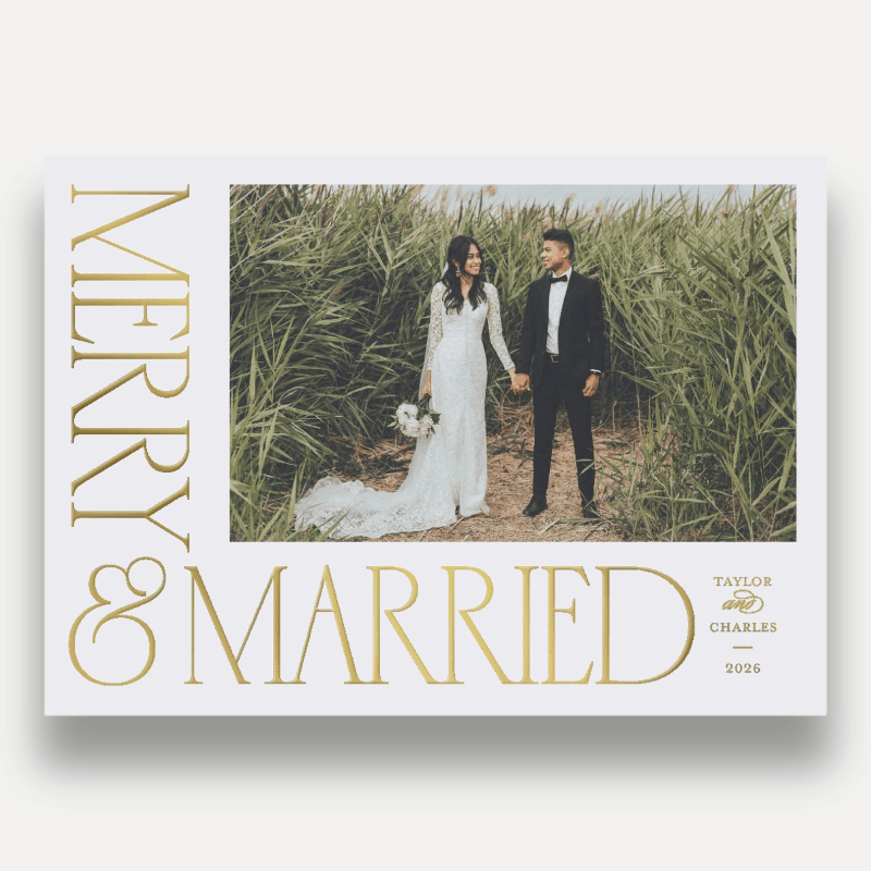 Serif Corner Holiday Card