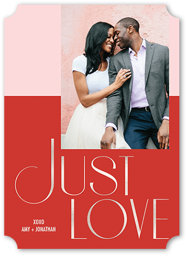 Just Passion 5x7 Pink  Valentine's Day Card