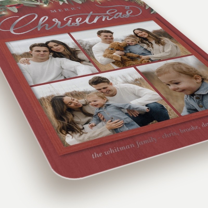 Farmhouse Greenery Holiday Card