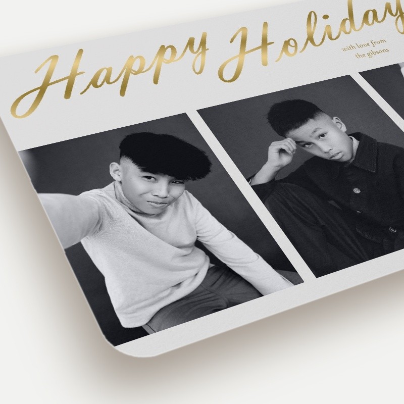 Bold Script Holiday Card