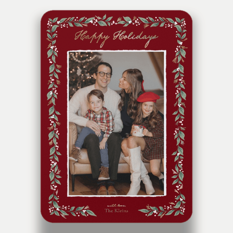 Botanical Frame Holiday Card