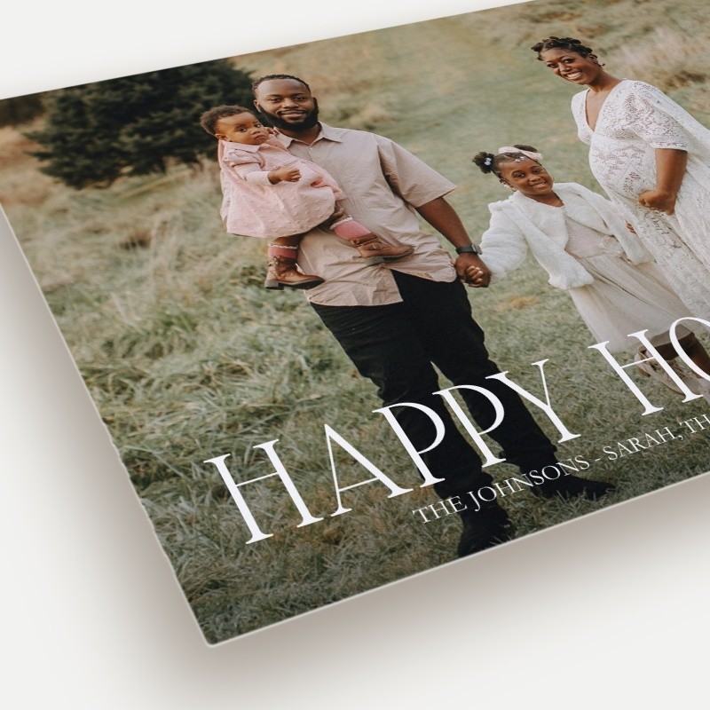 Modern Serif Holiday Card