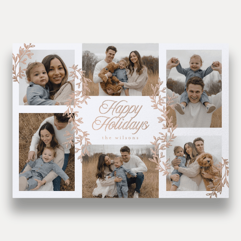 Painted Sprigs Holiday Card