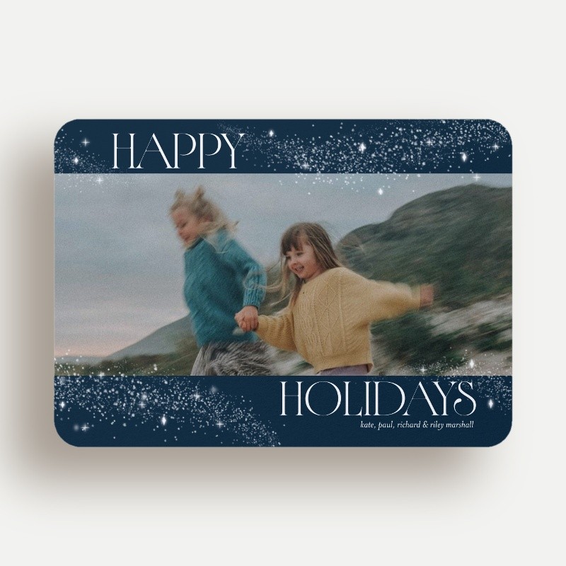 Celestial Sparkle Holiday Card