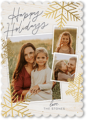 Rustic Foil Snowflakes