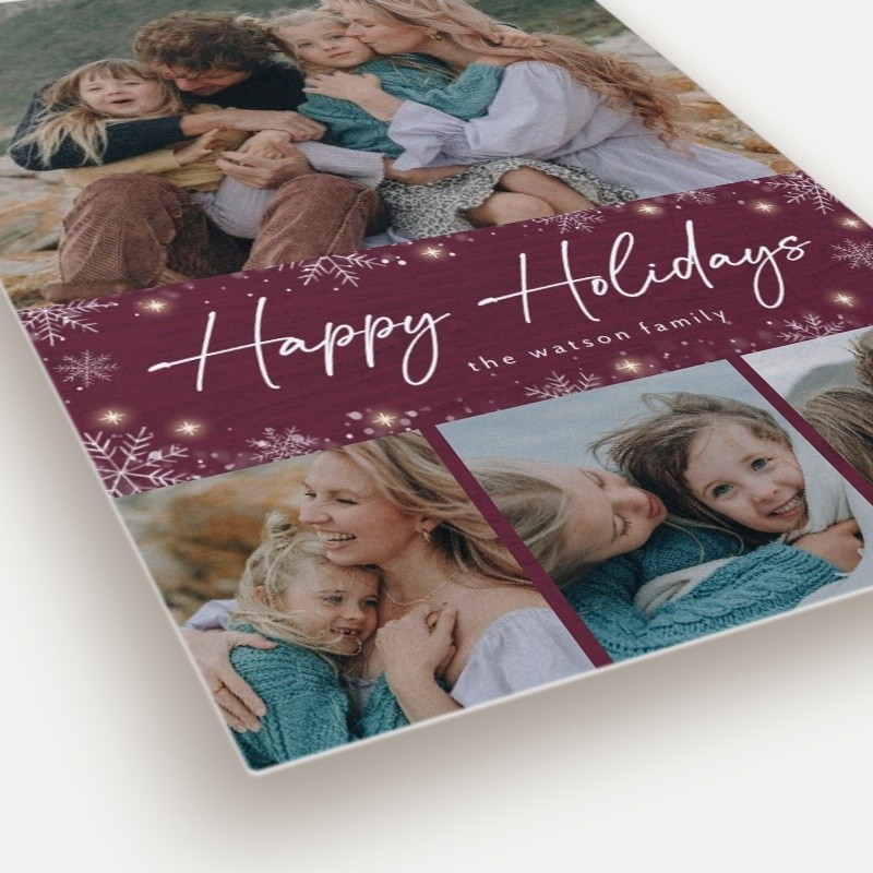 Snowflurry Script Holiday Card