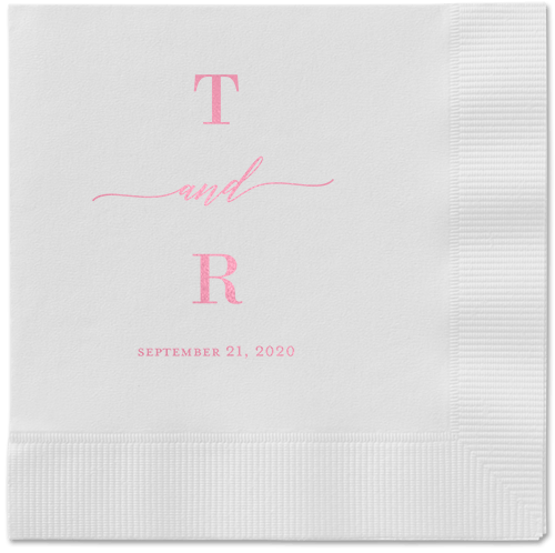 Pink And White Napkins