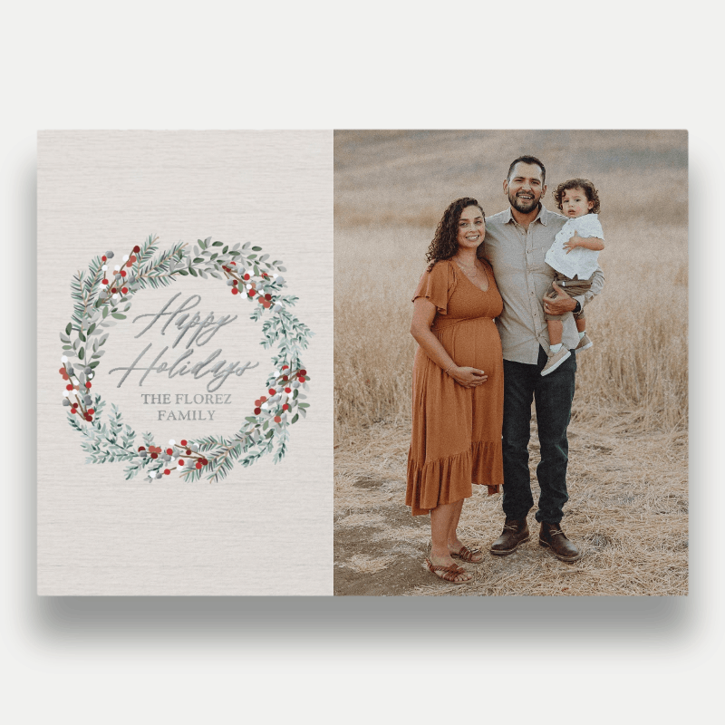 Berry Wreath Holiday Card