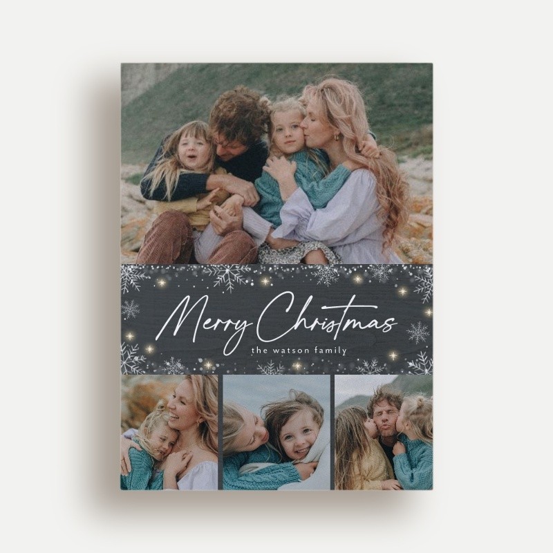 Custom Holiday Cards With Raised Texture