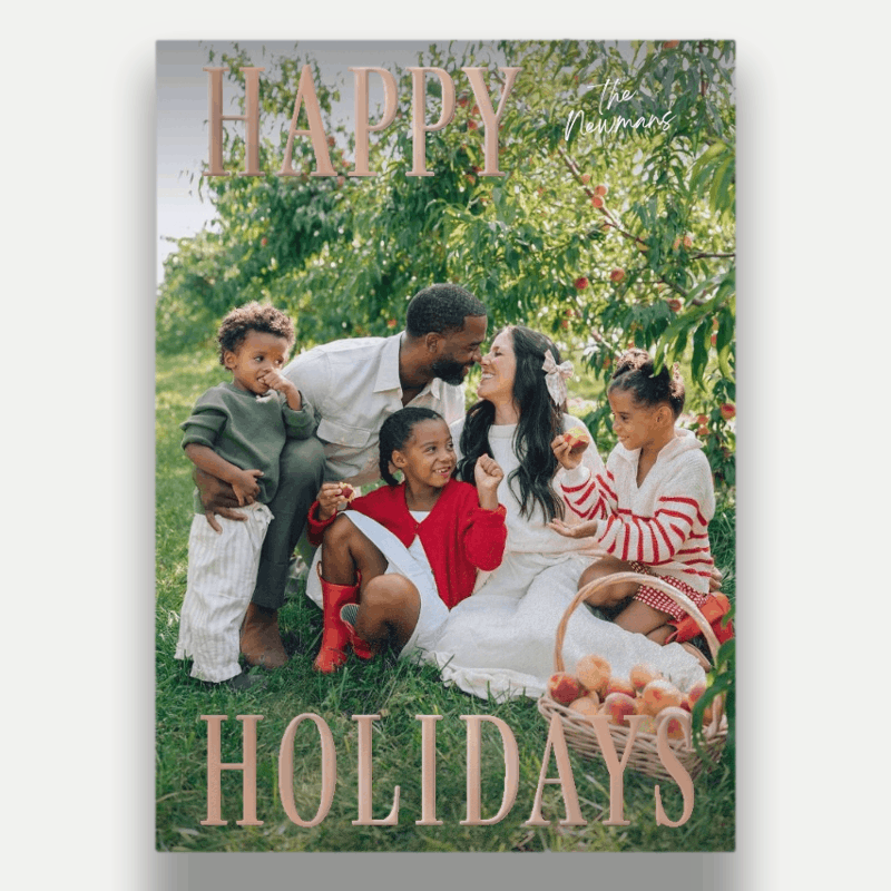 Split Serif Holiday Card