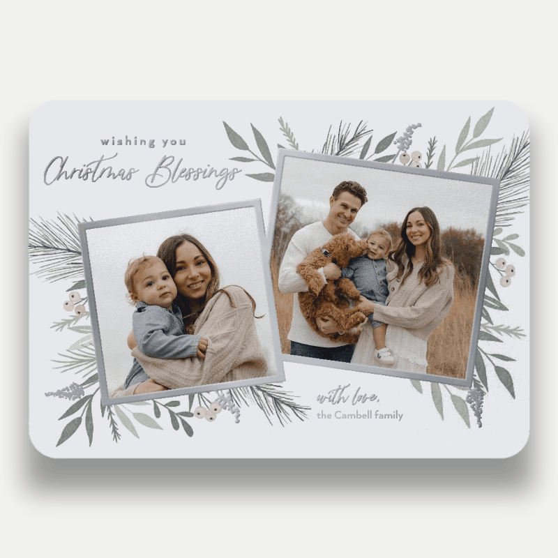Elegant Botanicals Holiday Card