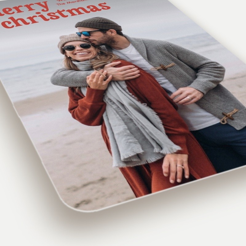 Tilted Greeting Holiday Card