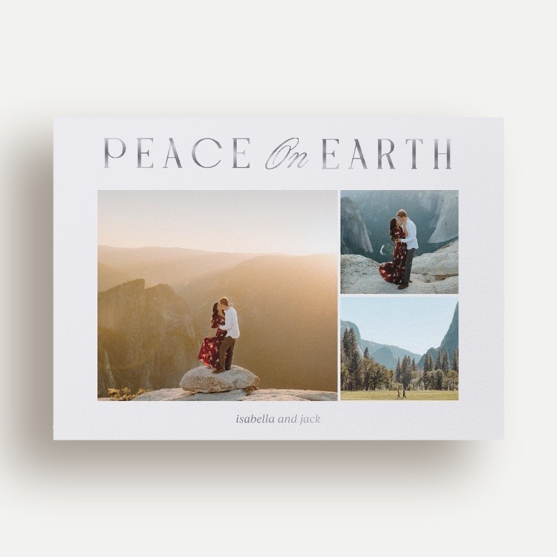 Luminous Peace Religious Christmas Card