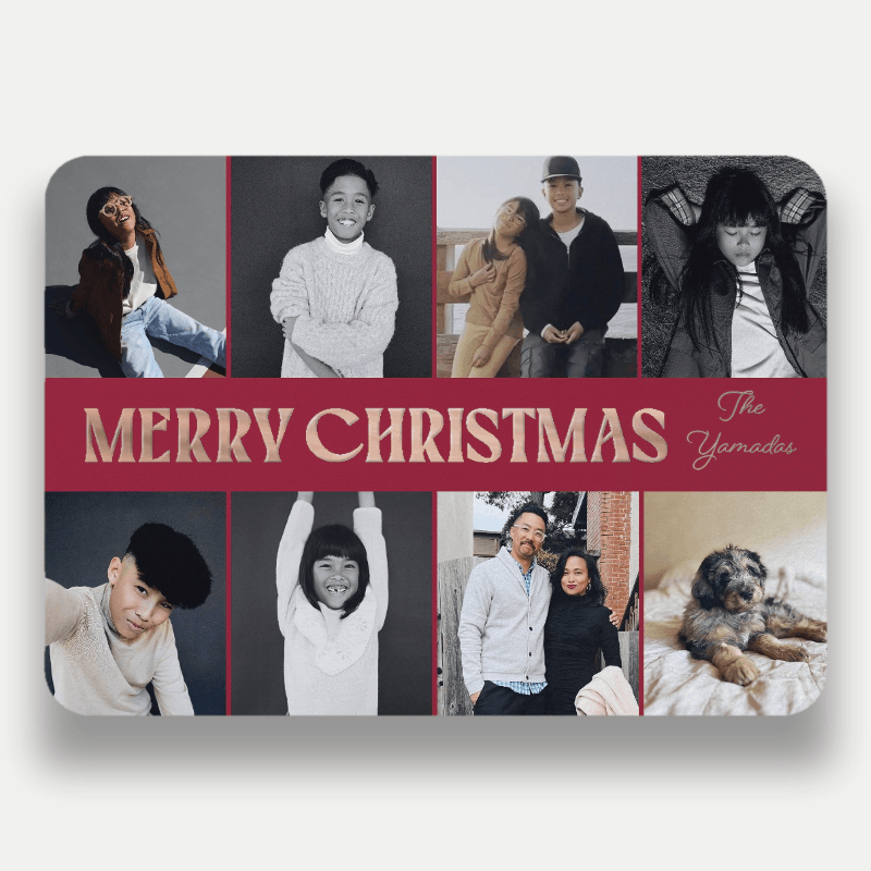 Bold Stack Holiday Card