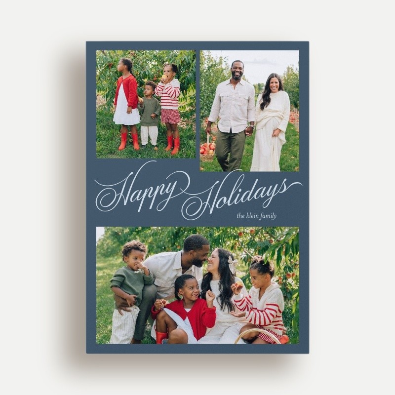 Script Collage Holiday Card