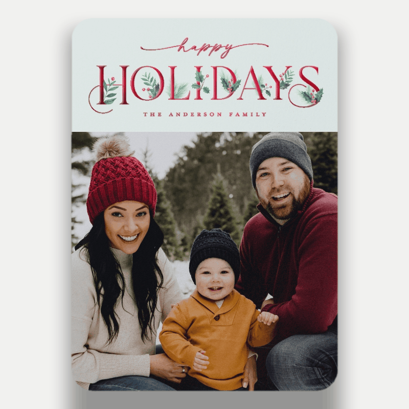 Classic Statement Holiday Card