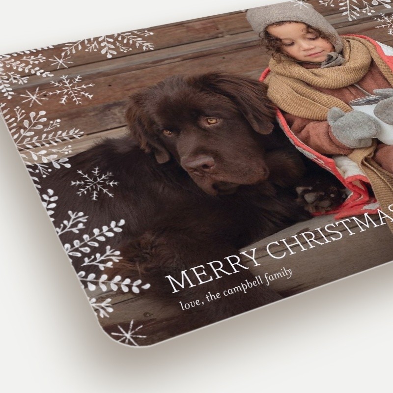 Snowflake Frame Holiday Card