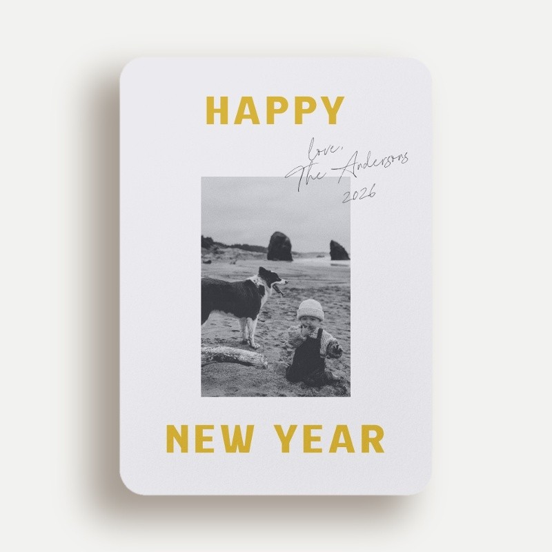 Bold Signature Holiday Card
