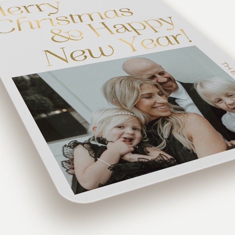 Editorial Serif Holiday Card
