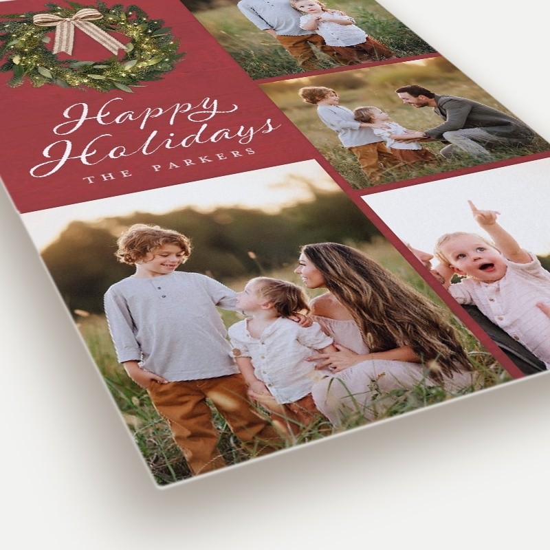 Rustic Wreath Holiday Card