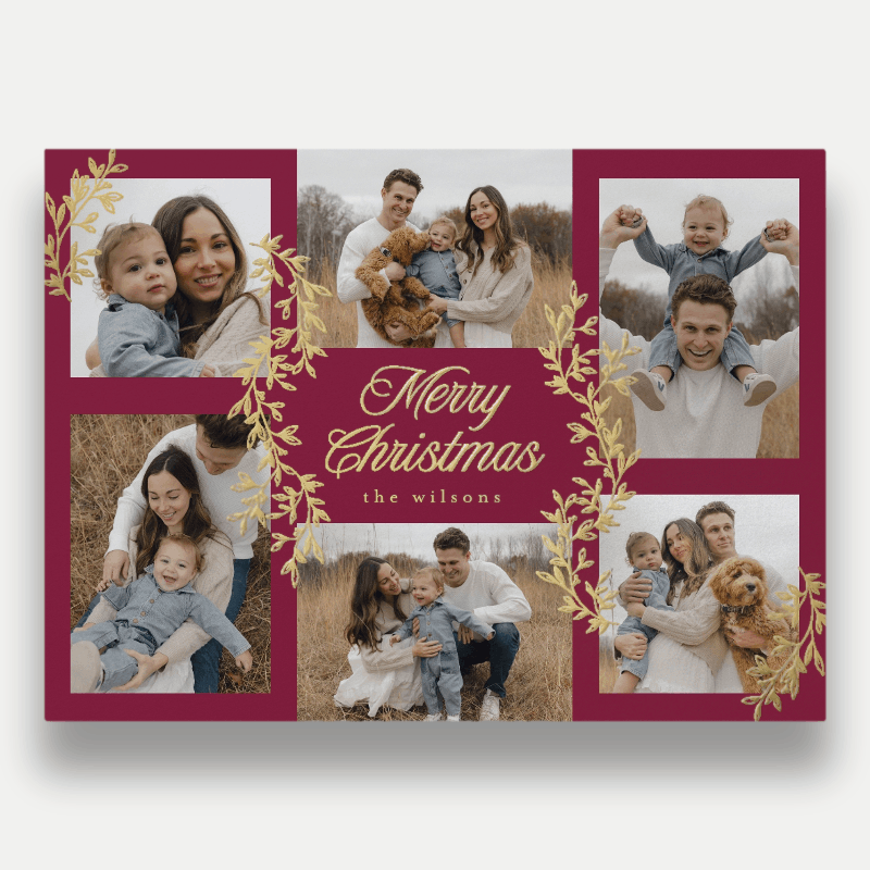 Painted Sprigs Holiday Card
