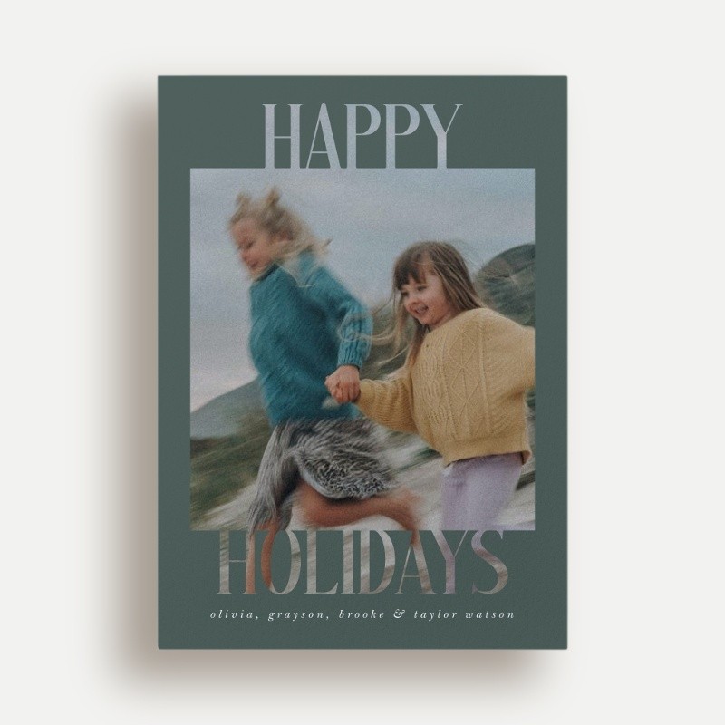 Bold Knockout Holiday Card