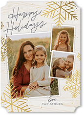 Rustic Foil Snowflakes