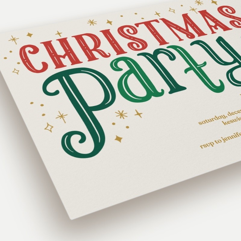 Lavonia Party Holiday Invitation