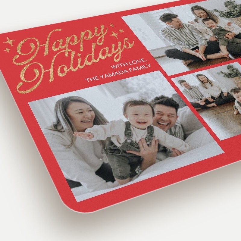 Glitter Stars Holiday Card