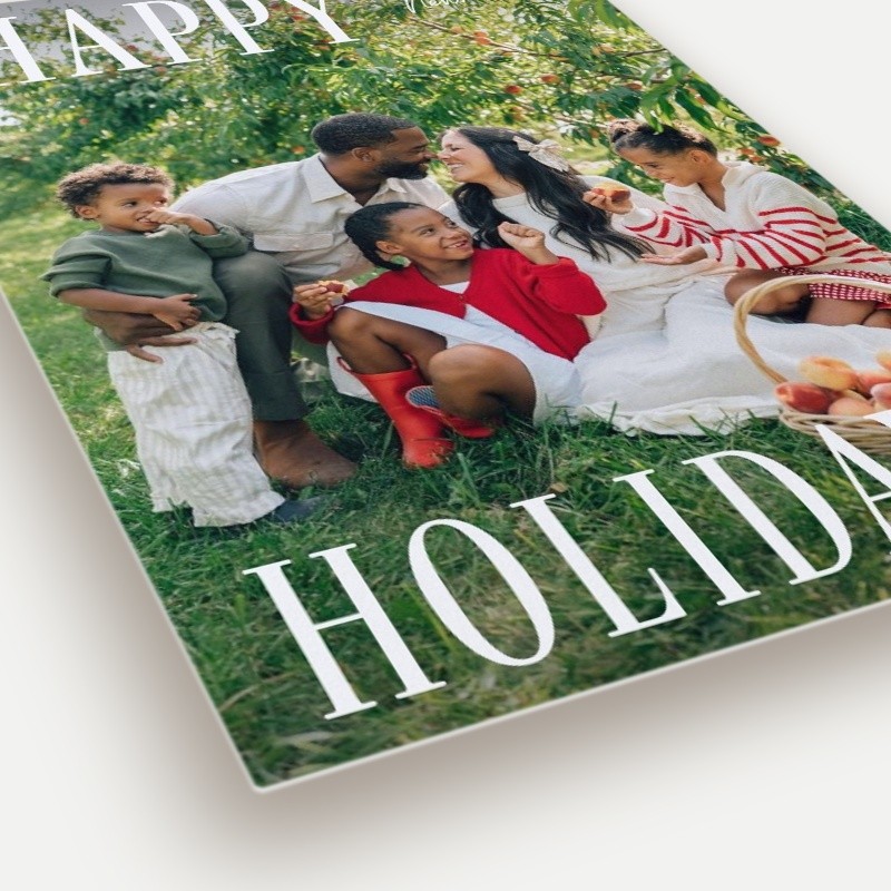 Split Serif Holiday Card