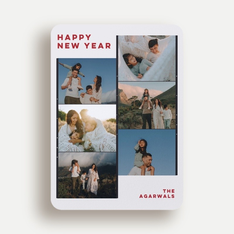 Film Strip Duo New Year's Card