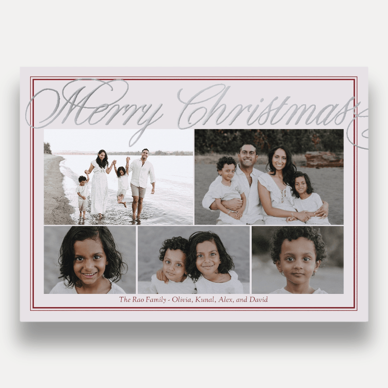 Grand Script Holiday Card