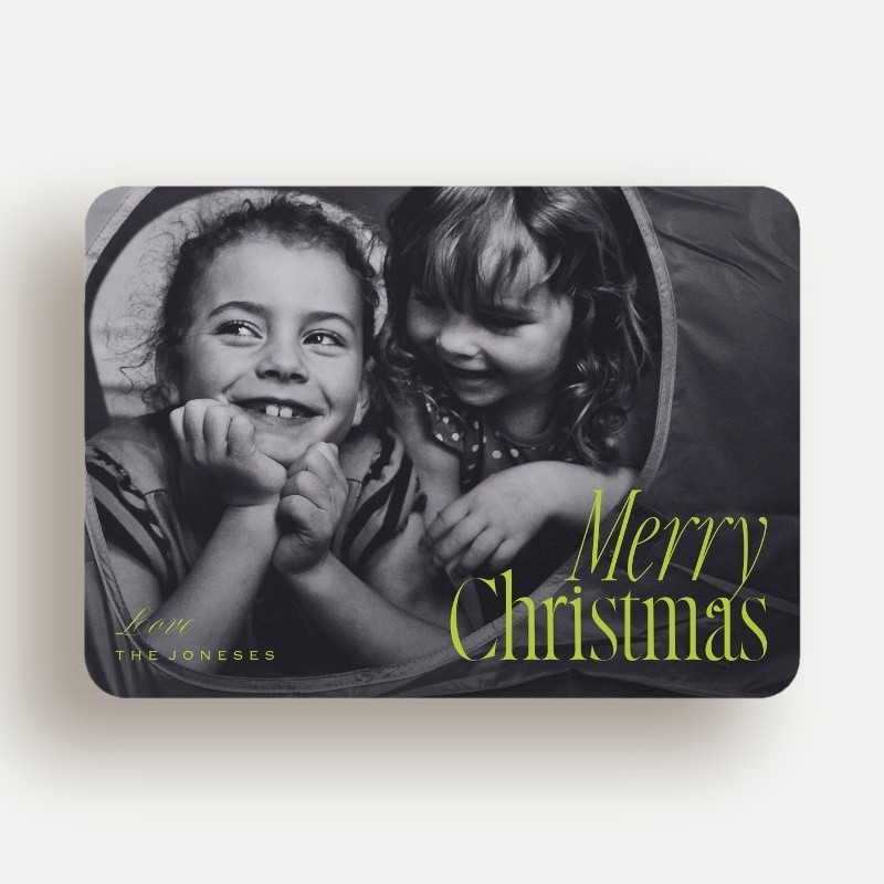 Bright Stripe Holiday Card