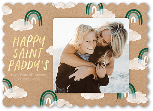 Rad Rainbow 5x7 Green  St. Patrick's Day Card