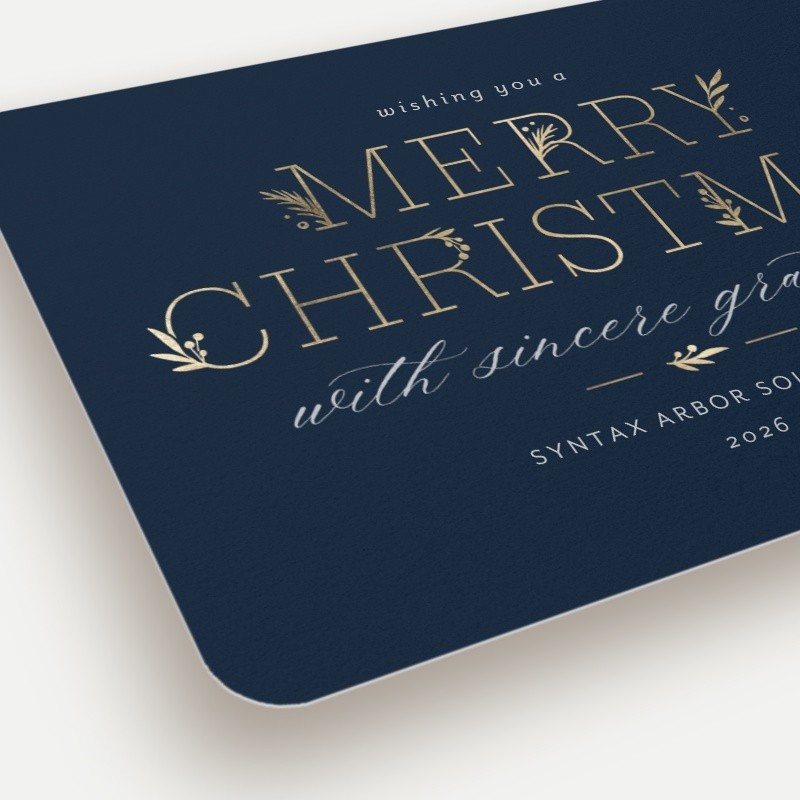 Embracing Elegant Holiday Card