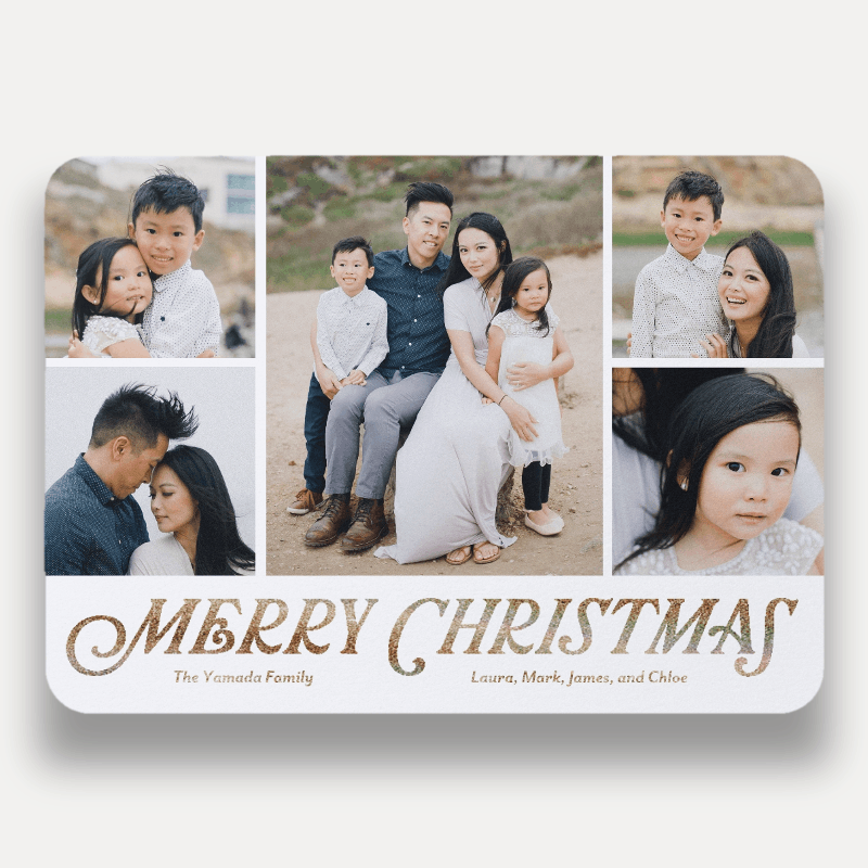 Classic Serif Holiday Card
