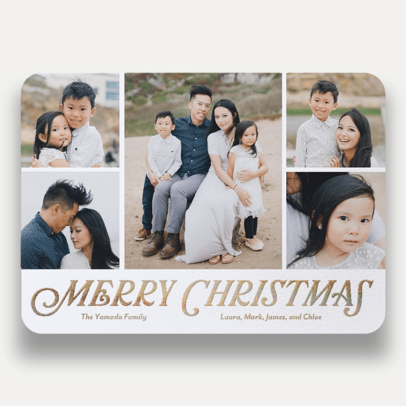 Classic Serif Holiday Card