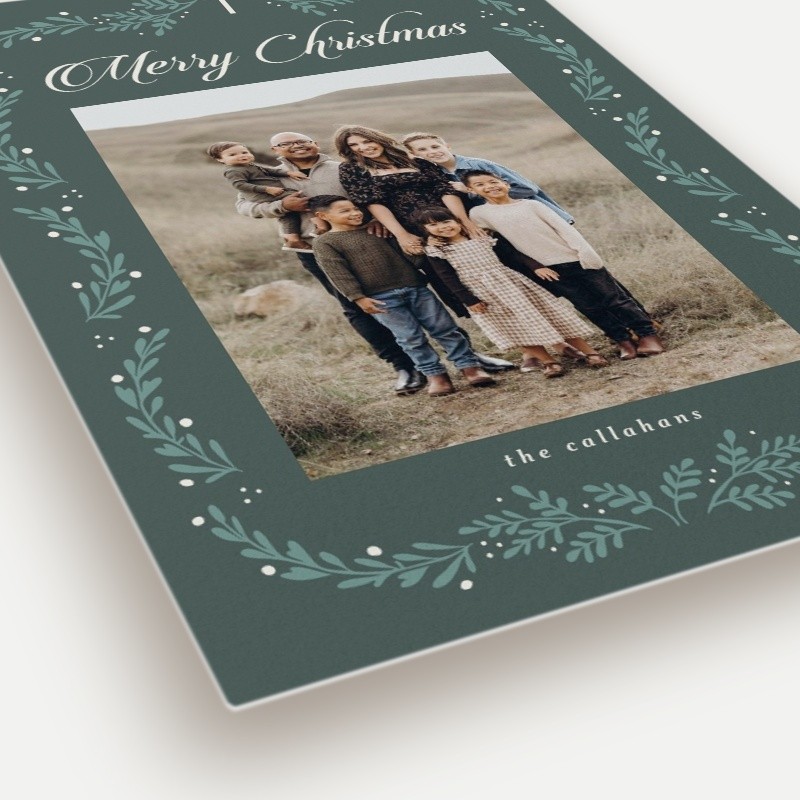 Faith Botanical Religious Christmas Card