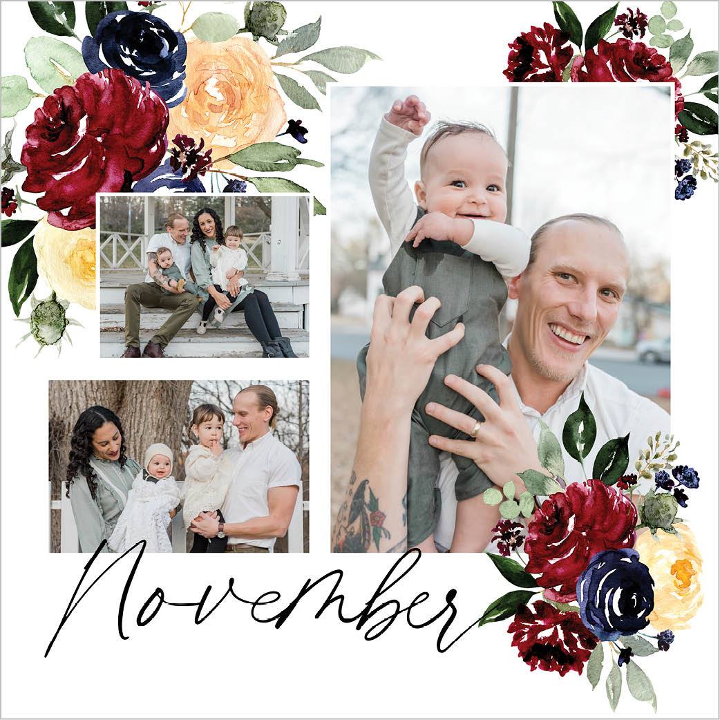 Seasonal Watercolor Florals by Kim Thoa 12x12 undefined  Wall Calendar