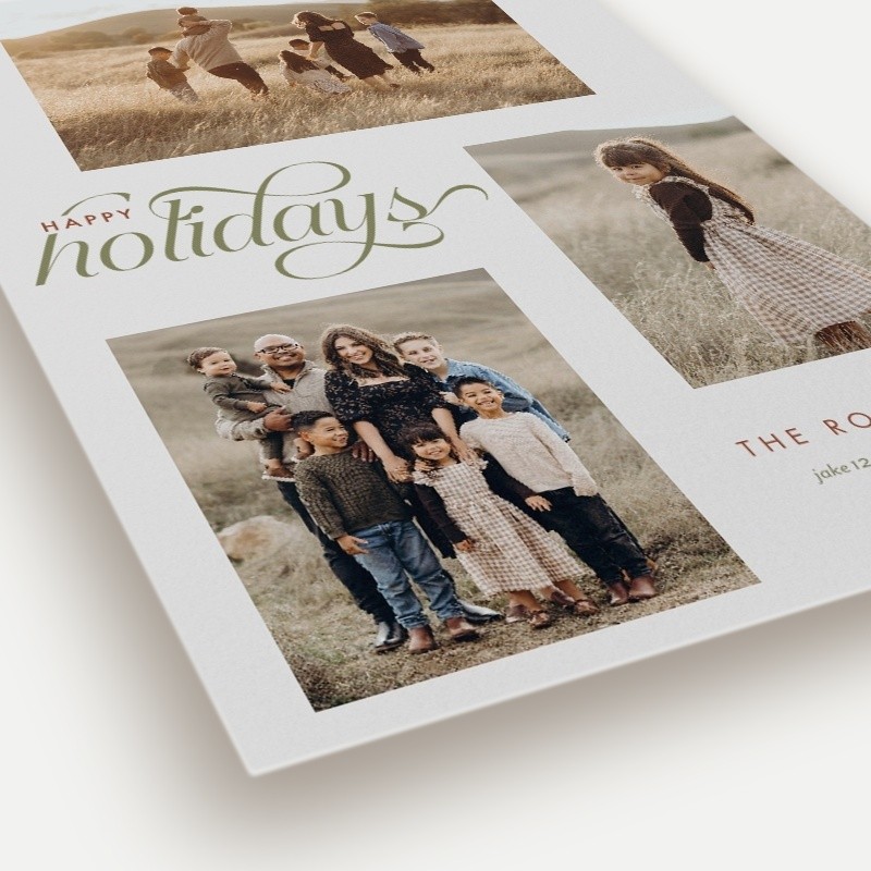Graceful Script Holiday Card